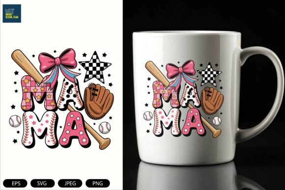 Baseball Mama Coquette Png Graphics
