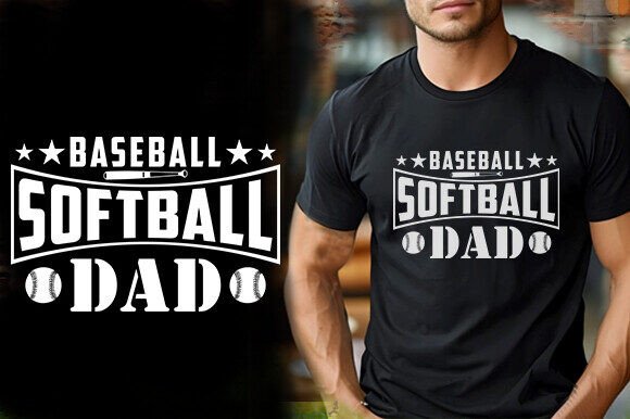 BASEBALL SOFTBALL DAD TSHIRT DESIGN