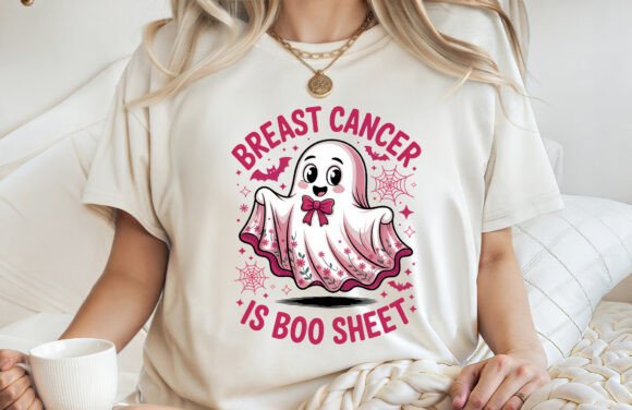 Breast Cancer Is Boo Sheet T-shirt PNG