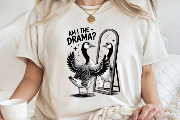 Funny Sarcastic Silly Goose Makes Drama