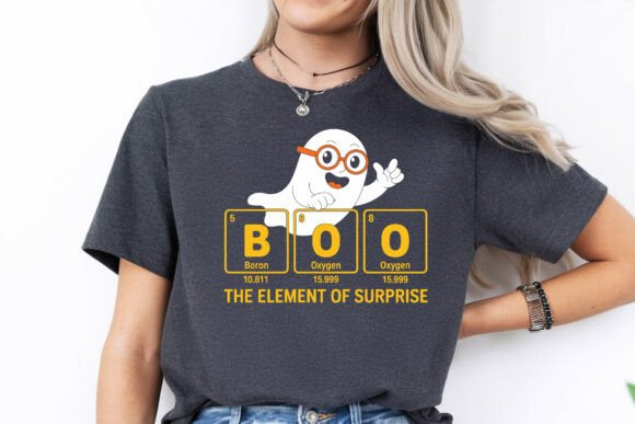 Funny Science BOO Ghost Halloween PNG