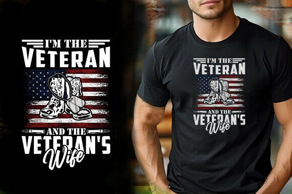 NEW I M the VETERAN Graphics & T-Shirt Designs