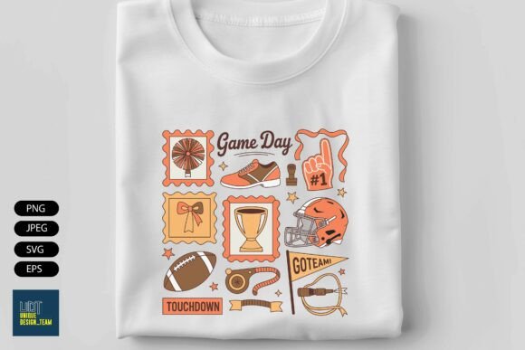 Preppy Football T Shirt Design: Graphics and T-Shirt Designs