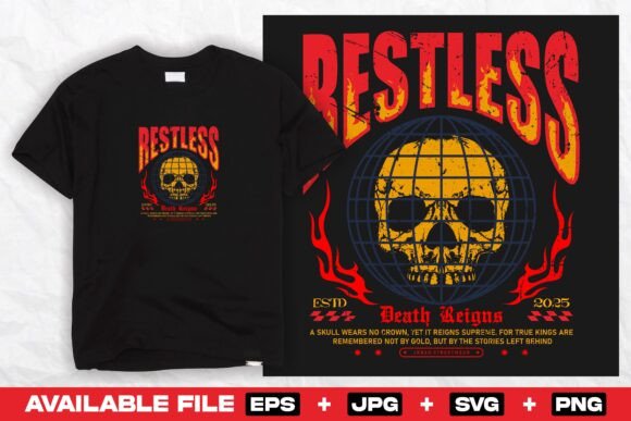 Skull Grunge Streetwear Print Design Graphics