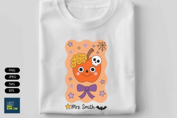 Teacher Halloween T-Shirt Design Graphics