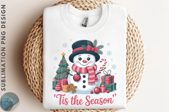 Tis the Season - Snowman Christmas PNG Graphics